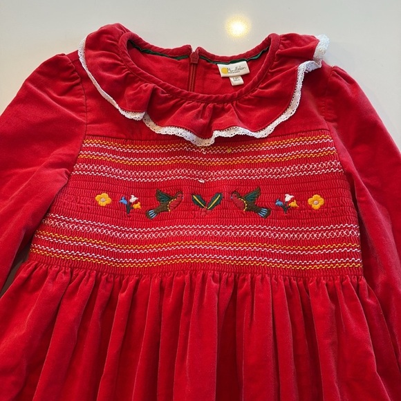 MINI BODEN Girls Velvet Dress, Excellent condition. - Picture 2 of 5
